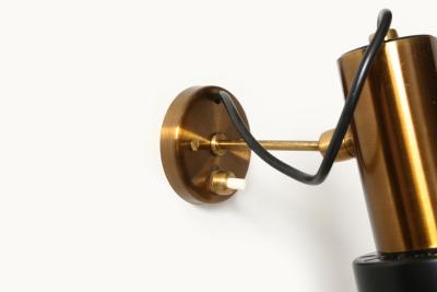  Stilnovo Stilnovo sconces in brass Italy circa 1960s