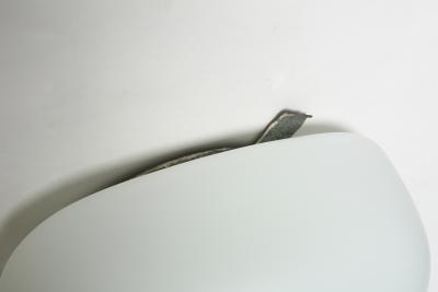  Stilnovo Stilnovo style Italian opaline glass sconces set of 2