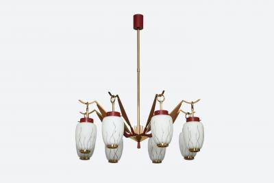  Stilnovo Stilnovo style chandelier