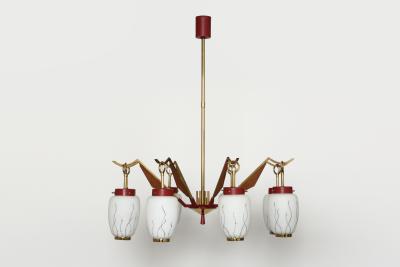  Stilnovo Stilnovo style chandelier