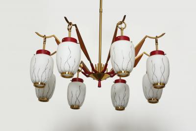  Stilnovo Stilnovo style chandelier