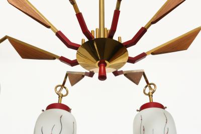  Stilnovo Stilnovo style chandelier