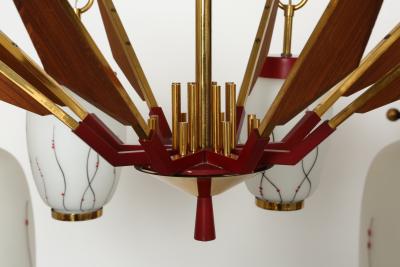  Stilnovo Stilnovo style chandelier