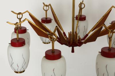  Stilnovo Stilnovo style chandelier