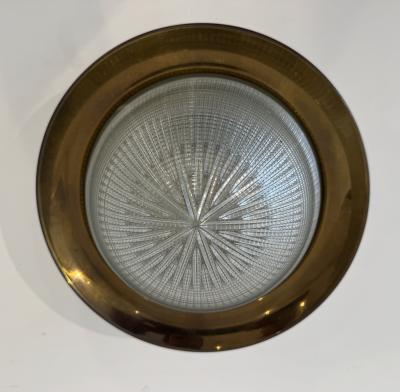 Stilnovo Stinovo Italian 1960s Mid Centruy Flush Ceiling Lamp