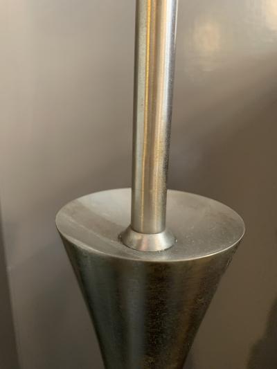  Stilnovo Table lamp in aluminum and glass by Stilnovo Italy 1960s