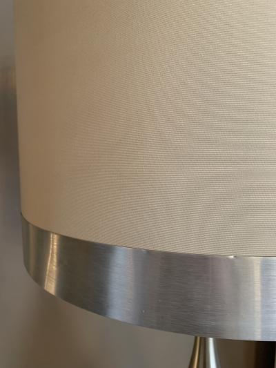 Stilnovo Table lamp in aluminum and glass by Stilnovo Italy 1960s