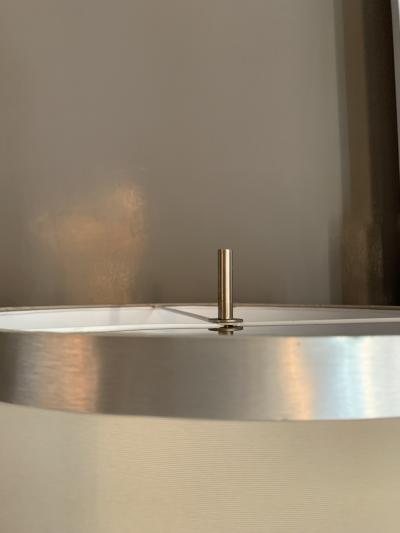  Stilnovo Table lamp in aluminum and glass by Stilnovo Italy 1960s