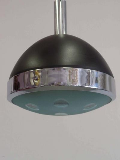  Stilnovo Three Italian Mid Century Modern Pendants by Stilnovo circa 1962