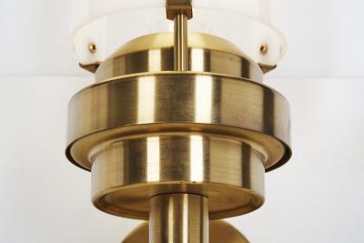  Stockmann Orno Brass and Acrylic Glass Wall Lamps by Stockmann Orno Finland 1960s