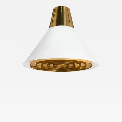  Stockmann Orno Large 1950s Lisa Johansson Pape Model 71 127 Glass Brass Ceiling Lamp