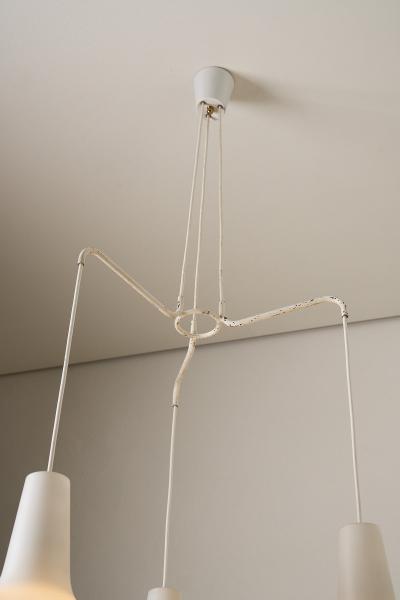  Stockmann Orno Lisa Johansson Pape for Stockmann Orno Bulbo Chandelier 1950s