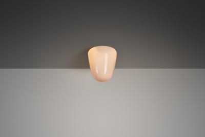  Stockmann Orno Model 70 013 Stockmann Orno Opal Glass Flush Mount Finland ca 1950s