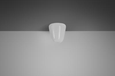  Stockmann Orno Model 70 013 Stockmann Orno Opal Glass Flush Mount Finland ca 1950s