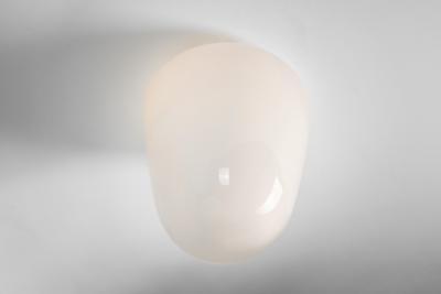  Stockmann Orno Model 70 013 Stockmann Orno Opal Glass Flush Mount Finland ca 1950s