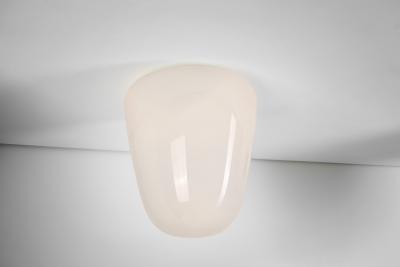  Stockmann Orno Model 70 013 Stockmann Orno Opal Glass Flush Mount Finland ca 1950s