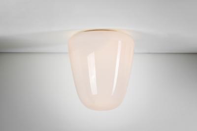 Stockmann Orno Model 70 013 Stockmann Orno Opal Glass Flush Mount Finland ca 1950s