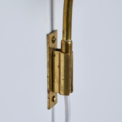  Stockmann Orno Pair of Large 1950s Lisa Johansson Pape 3055 Brass Wall Lamps for Stockmann