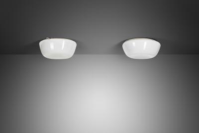 Stockmann Orno Pair of Lisa Johansson Pape 1017 Ceiling Lights Finland ca 1950s