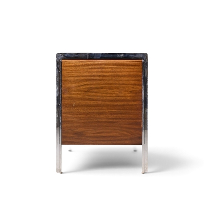  Stow Davis Furniture Co Alexis Yermakov for Stow Davis Electra Series Walnut and Chrome Credenza