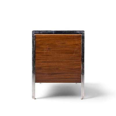  Stow Davis Furniture Co Alexis Yermakov for Stow Davis Electra Series Walnut and Chrome Credenza