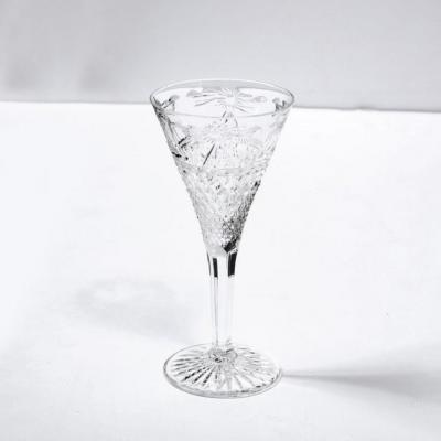  Stuart Glass Company Set of 60 Modernist Etched Crystal Glasses by Stuart with Neoclassical Detailing