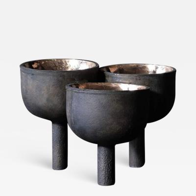  Studio Arno Declercq Bronze Triple Tray Signed Arno Declercq