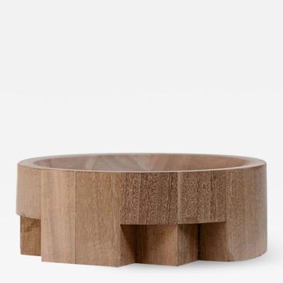  Studio Arno Declercq DISK TRAY AFRICAN WALNUT SIGNED BY ARNO DECLERCQ