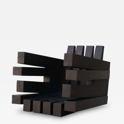  Studio Arno Declercq Faer er Armchair in Iroko Wood by Arno Declercq