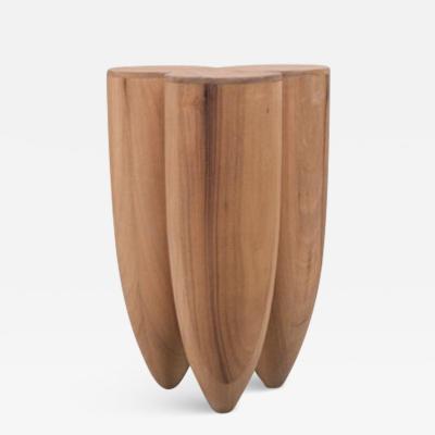  Studio Arno Declercq Senufo Stool Natural in African Walnut by Arno Declercq