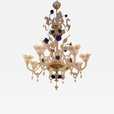  Studio Artists Fleur di Lis Venetian Chandelier