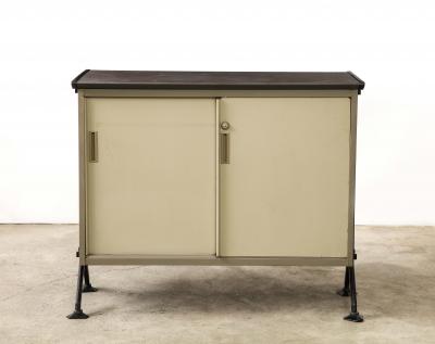  Studio B B P R Steel Cabinet with Sliding Doors by B B P R for Olivetti Italy c 1960