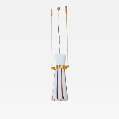  Studio B B P R Studio BBPR Striped Glass Pendant Lamp