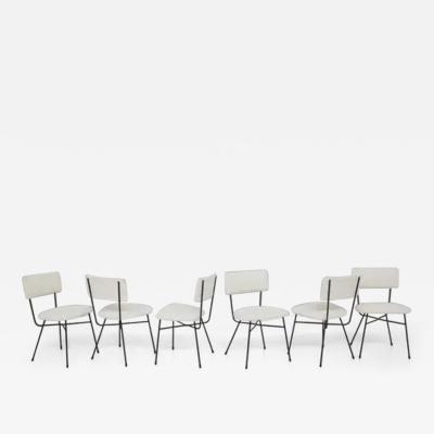  Studio BBPR BBPR Important Iron and White Boucl Chairs