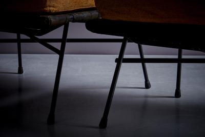  Studio BBPR Fully Original Elettra Lounge Chair with Ottoman by Studio BBPR for Arflex
