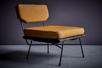  Studio BBPR Fully Original Elettra Lounge Chair with Ottoman by Studio BBPR for Arflex