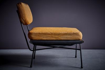  Studio BBPR Fully Original Elettra Lounge Chair with Ottoman by Studio BBPR for Arflex