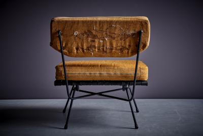  Studio BBPR Fully Original Elettra Lounge Chair with Ottoman by Studio BBPR for Arflex