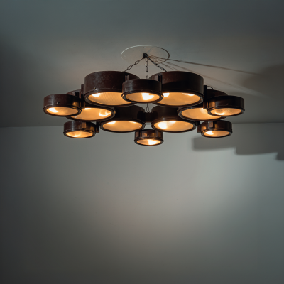  Studio BBPR Model 2045 Ceiling Lamp Variant