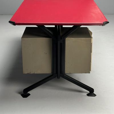  Studio BBPR Studio BBPR Olivetti Italian Mid Century Modern Desk Metal 1950s