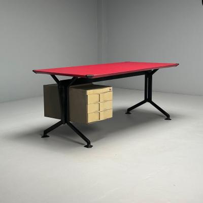  Studio BBPR Studio BBPR Olivetti Italian Mid Century Modern Desk Metal 1950s