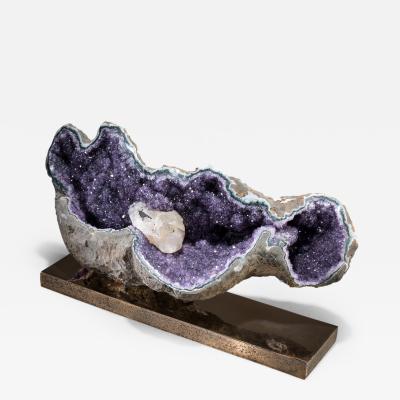  Studio Greytak Amethyst on Bronze Base