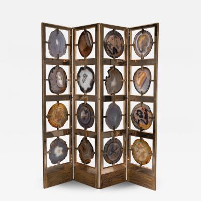  Studio Greytak Studio Greytak Mango Glacier Screen Brazilian Agates Bronze Mango Wood