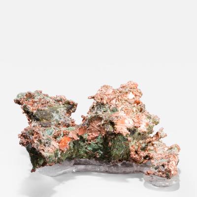  Studio Greytak Studio Greytak Native Copper on Crystal Base Copper and Clear Quartz