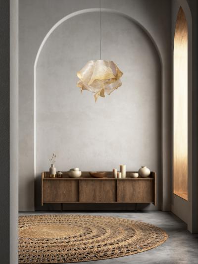  Studio Mirei Modern Fabric Pendant Hand Painted Light Nebula 60cm by Studio Mirei In Stock