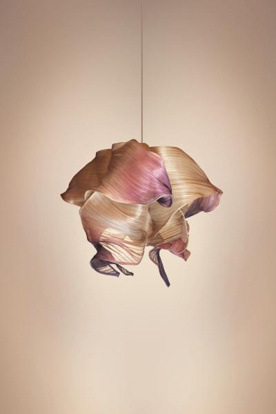  Studio Mirei Modern Fabric Pendant Hand Painted Light Nebula 60cm by Studio Mirei In Stock