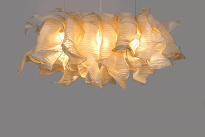  Studio Mirei Modern Fabric Pendant Light Nebula Grande Rectangular 150 cm By Studio Mirei