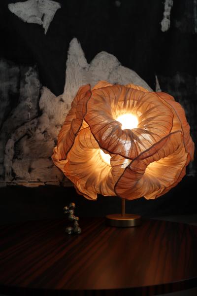  Studio Mirei Modern Fabric Sculptural Collectible Table Lamp from Studio Mirei Anemone 50