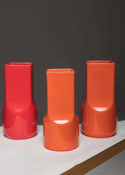  Studio O P I Set of Three Ceramic Vases by Studio O P I for Gabbianelli 