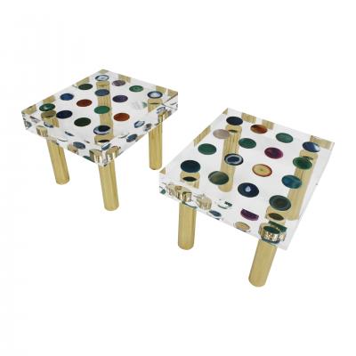  Studio Superego Contemporary Modern Pair of Italian Coffee Tables Designed by Superego Studio